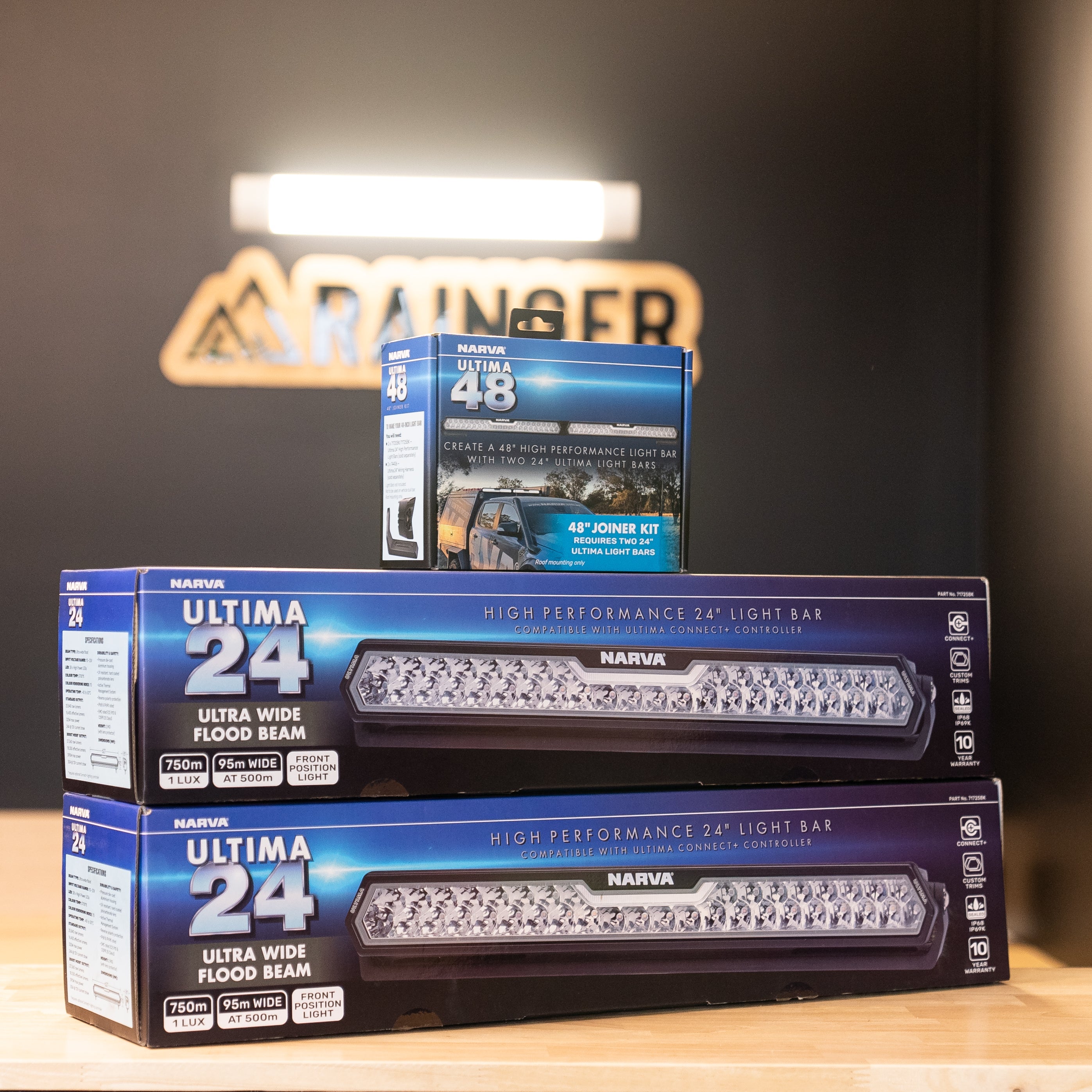 Narva – 48" Ultima Light Bar Kit (2 x 24" Light Bars + Joiner) – KIT 71725BK – 74450 LED light fixture