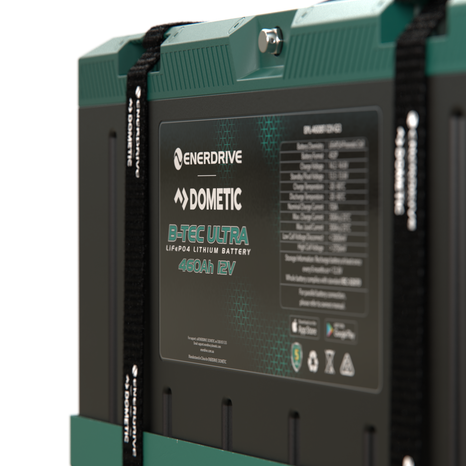 Enerdrive B-TEC Ultra 460Ah 12V lithium LiFePO4 battery - EPL-460BT-12V-G3