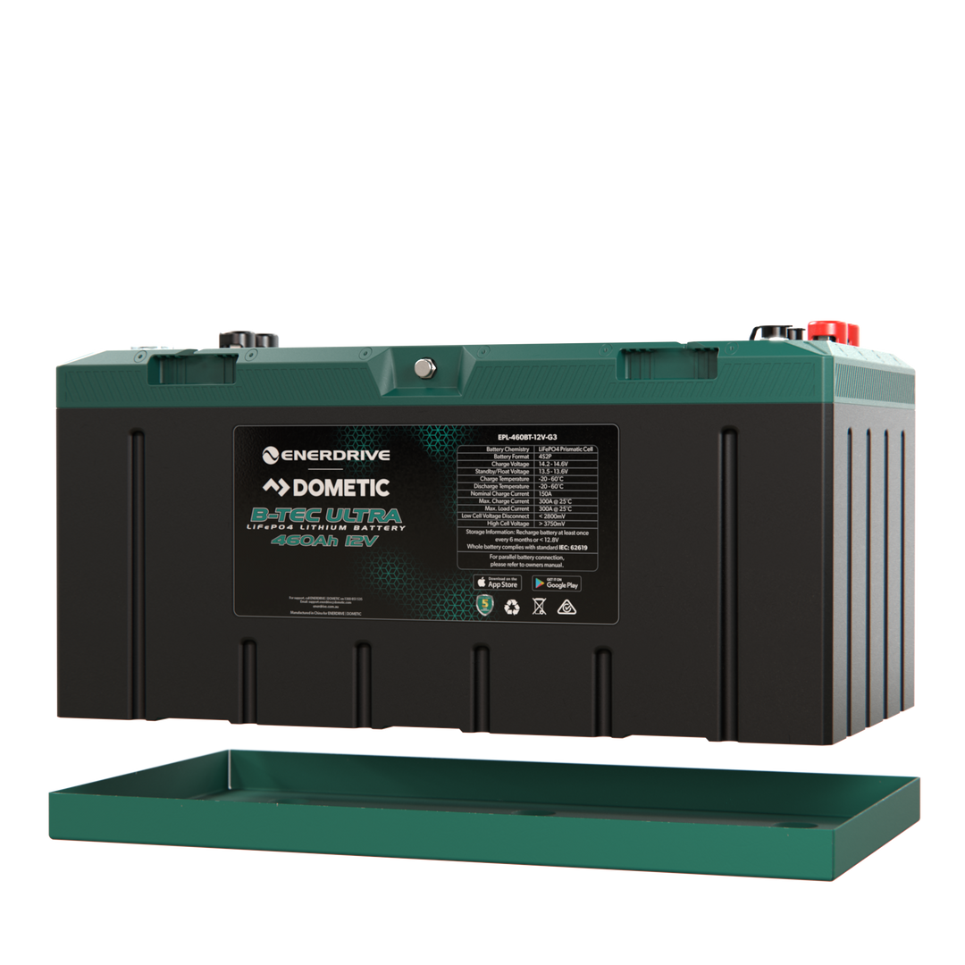 Enerdrive B-TEC Ultra 460Ah lithium battery detail view