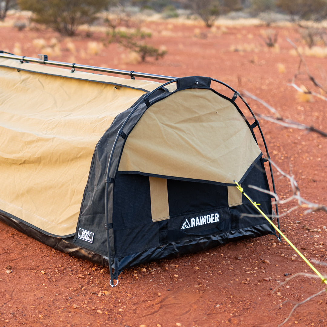 Rainger Touring Single Swag – RT1 Sandstorm detail view