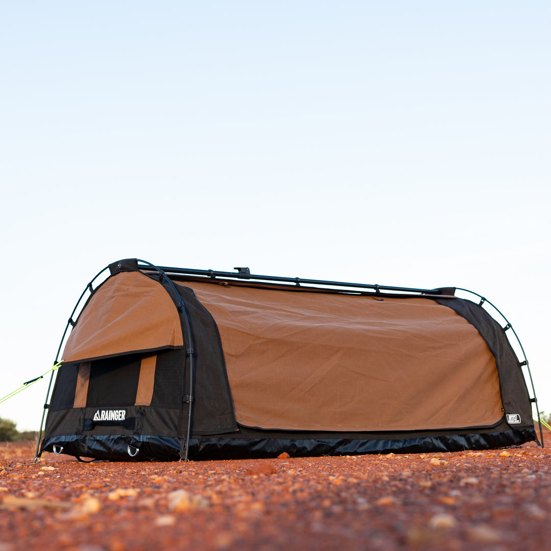 Rainger Touring Single Swag – RT1 Woodland detail view