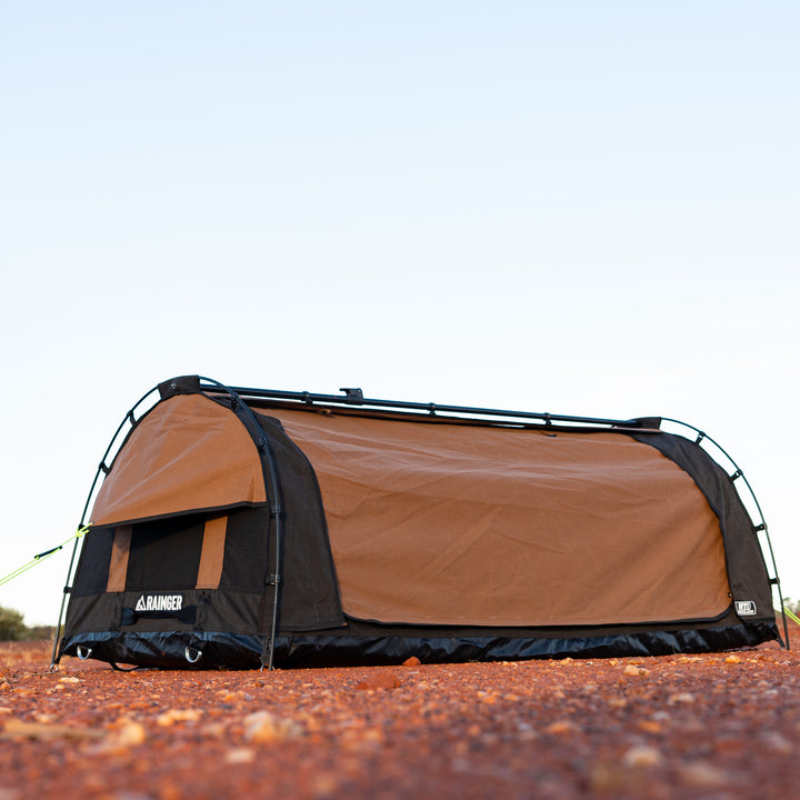 Rainger Touring Single Swag – RT1 Woodland detail view