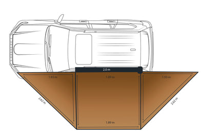 Rainger Duo 180 Degree Awning - 2.0M