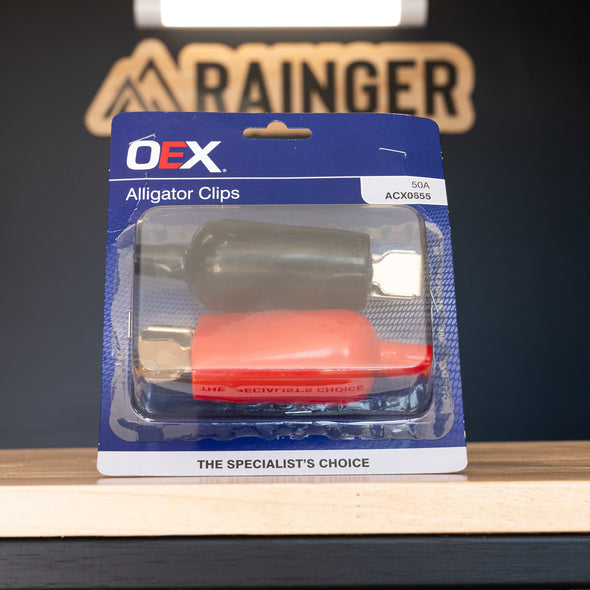 OEX - Alligator Clips 50A Positive & Negative Pair