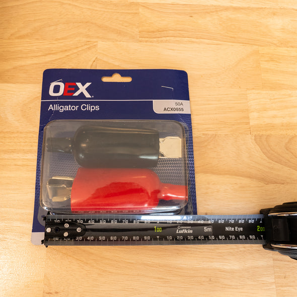 OEX - Alligator Clips 50A Positive & Negative Pair