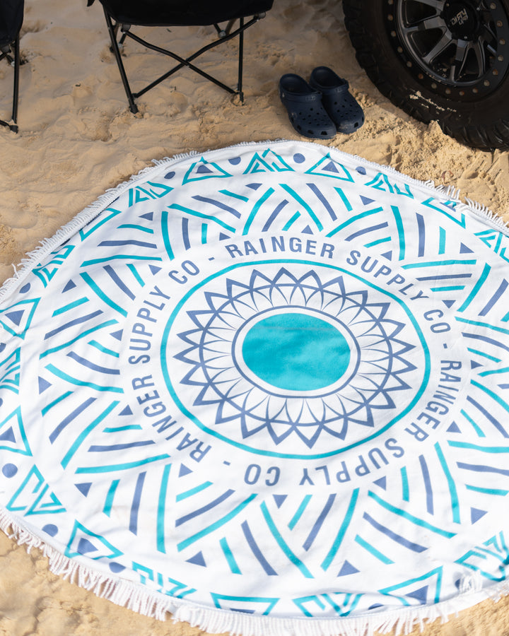 Rainger Sand Free XL Round Beach Towel 170CM alternative view