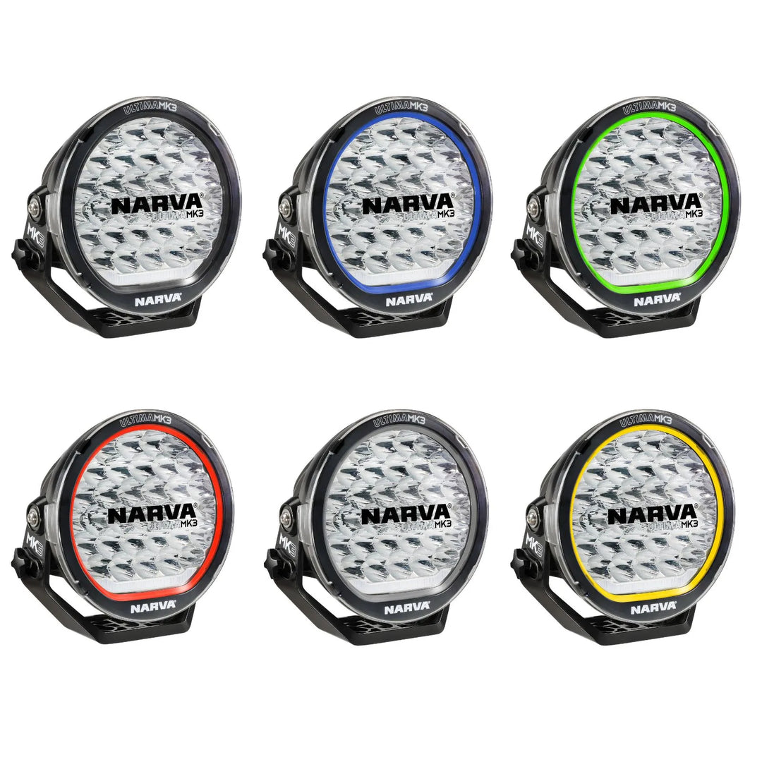 Narva – PAIR Ultima 215 MK3 LED Driving Light Kit (Black) – 71744 detail view