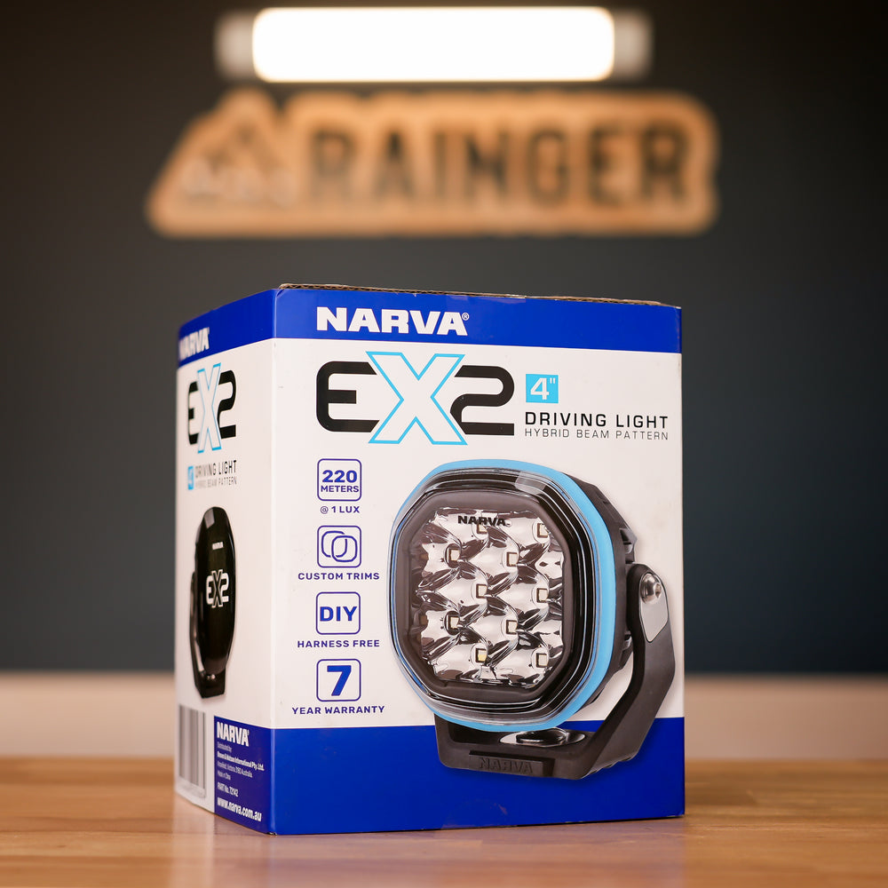 Narva – EX2 4″ Driving Light – Single Ditch LED Spread Beam (12–24V, Single) – 72142 alternative view