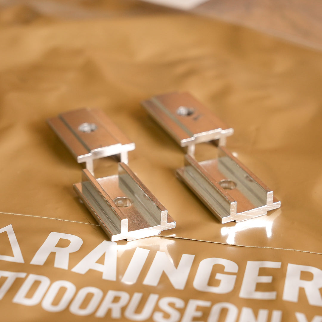 Rainger Aluminium RTT Channel Sliding Plates side profile view
