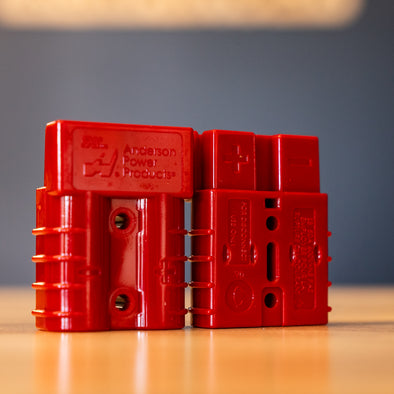 OEX - 50A Anderson Plug Pair - With Connectors (Grey/Red/Blue/Black) Available