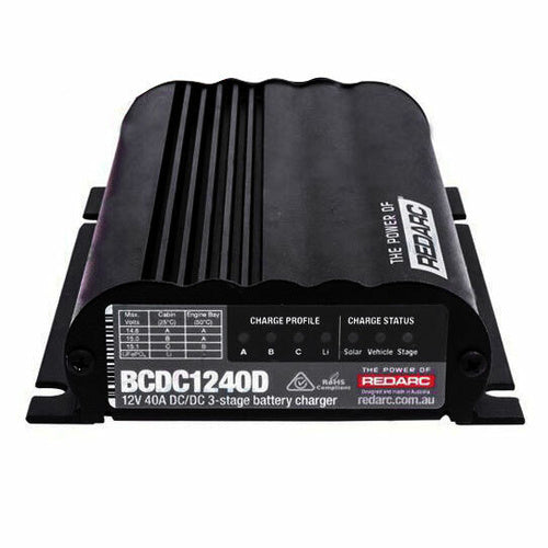 Redarc REDARC – BCDC 40A Classic IP65 Dual Input Battery Charger – BCDC1240D detail view