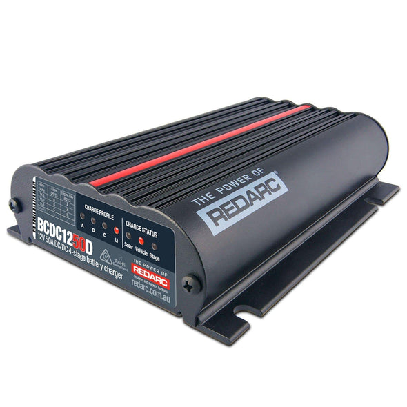 REDARC - BCDC 50A Classic IP65 Dual Input Battery Charger - BCDC1250D