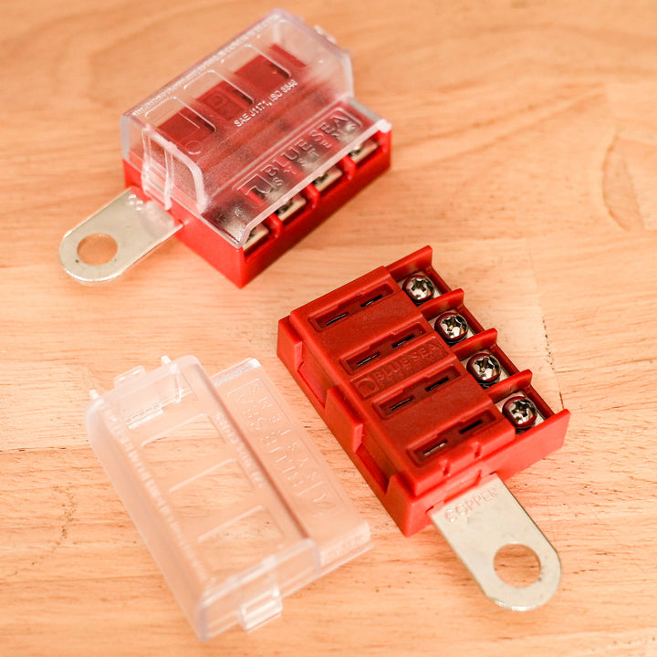 Enerdrive Blue Sea Systems BS-5023B – ST Blade Fuse Block, 4 Circuit (Battery Terminal Mount) automotive mounting hardware