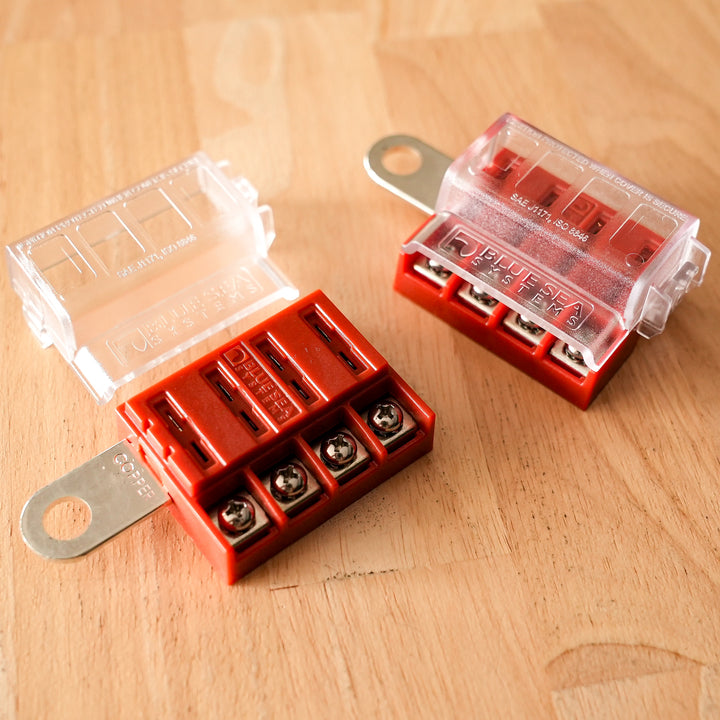 Enerdrive Blue Sea Systems BS-5023B – ST Blade Fuse Block, 4 Circuit (Battery Terminal Mount) alternative view