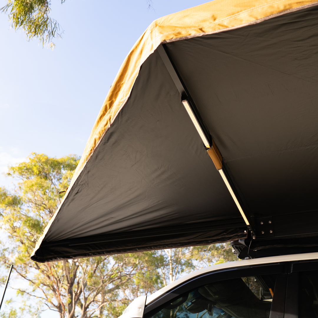 Rainger NEW – Rainger Duo 6ARM 270 Degree Awning – 2.0M D Zip for RTT detail view