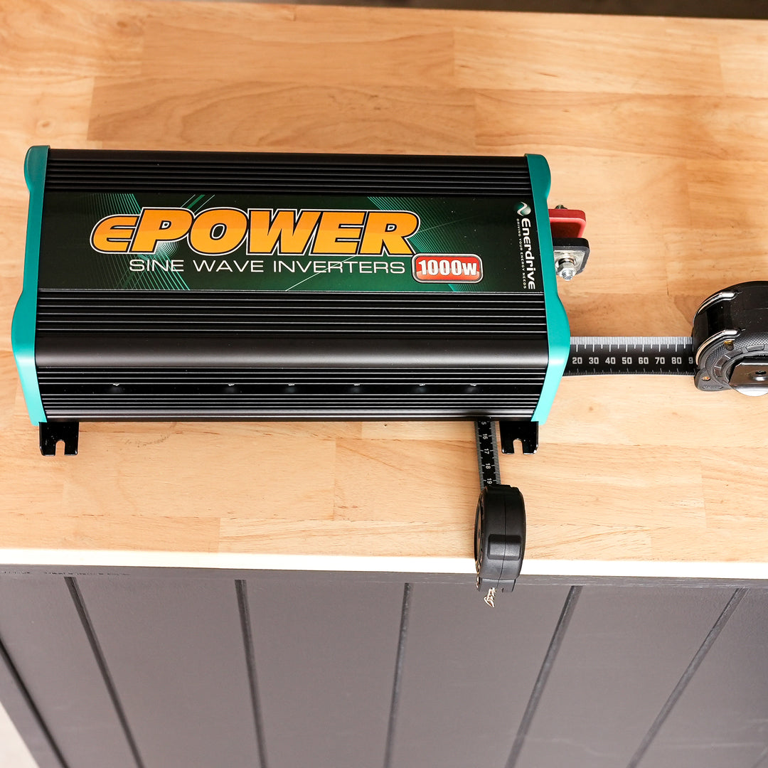 Enerdrive – 1000W Pure Sine Wave Inverter 12V to 240V – With Remote Switch and 150A Midi Fuse – EN1110S detail view