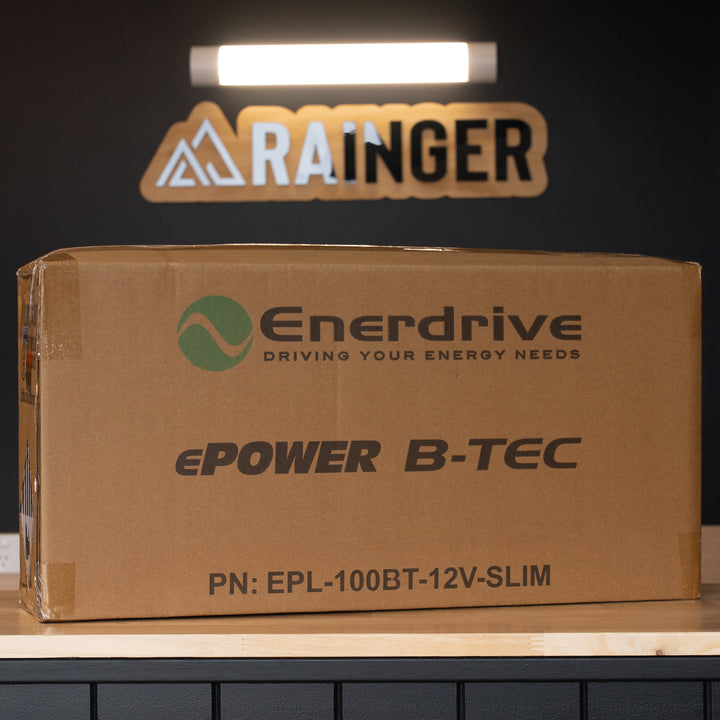 Enerdrive – B-TEC 100Ah 12V Lithium LiFePO₄ Slim Case Battery – EPL-100BT-12V-SLIM detail view