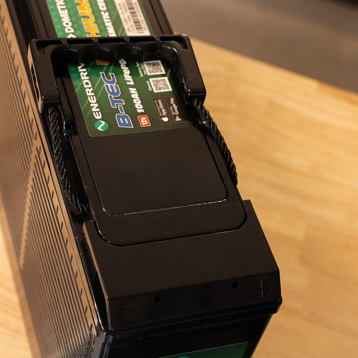 Enerdrive – B-TEC 100Ah 12V Lithium LiFePO₄ Slim Case Battery – EPL-100BT-12V-SLIM detail view