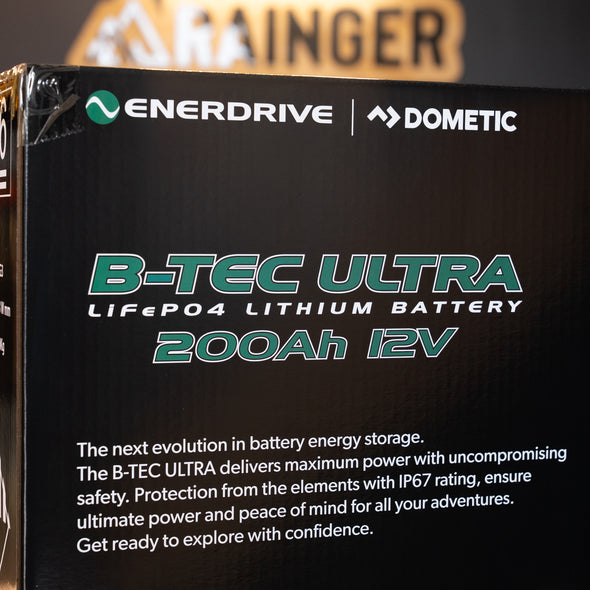 Enerdrive – B-TEC ULTRA G3 200Ah 12V Lithium LiFePO4 Battery (IP67, Gen3) – EPL-200BT-12V-G3