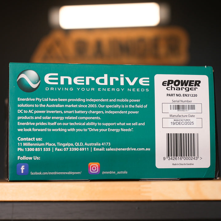Enerdrive ePOWER 12V 20A AC Battery Charger - EN31220