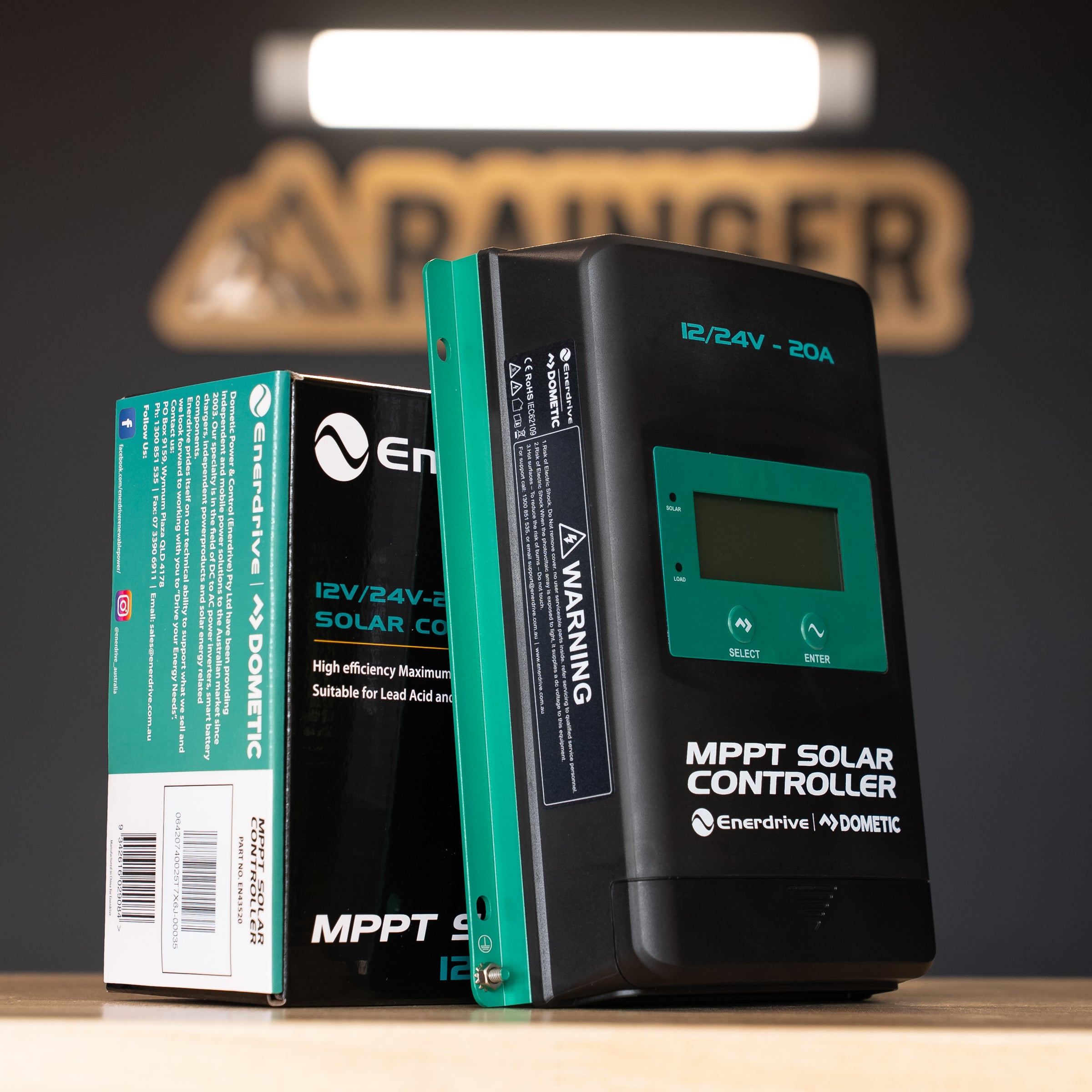 Enerdrive – MPPT Solar Controller w/ Display 20A 12/24V – EN43520