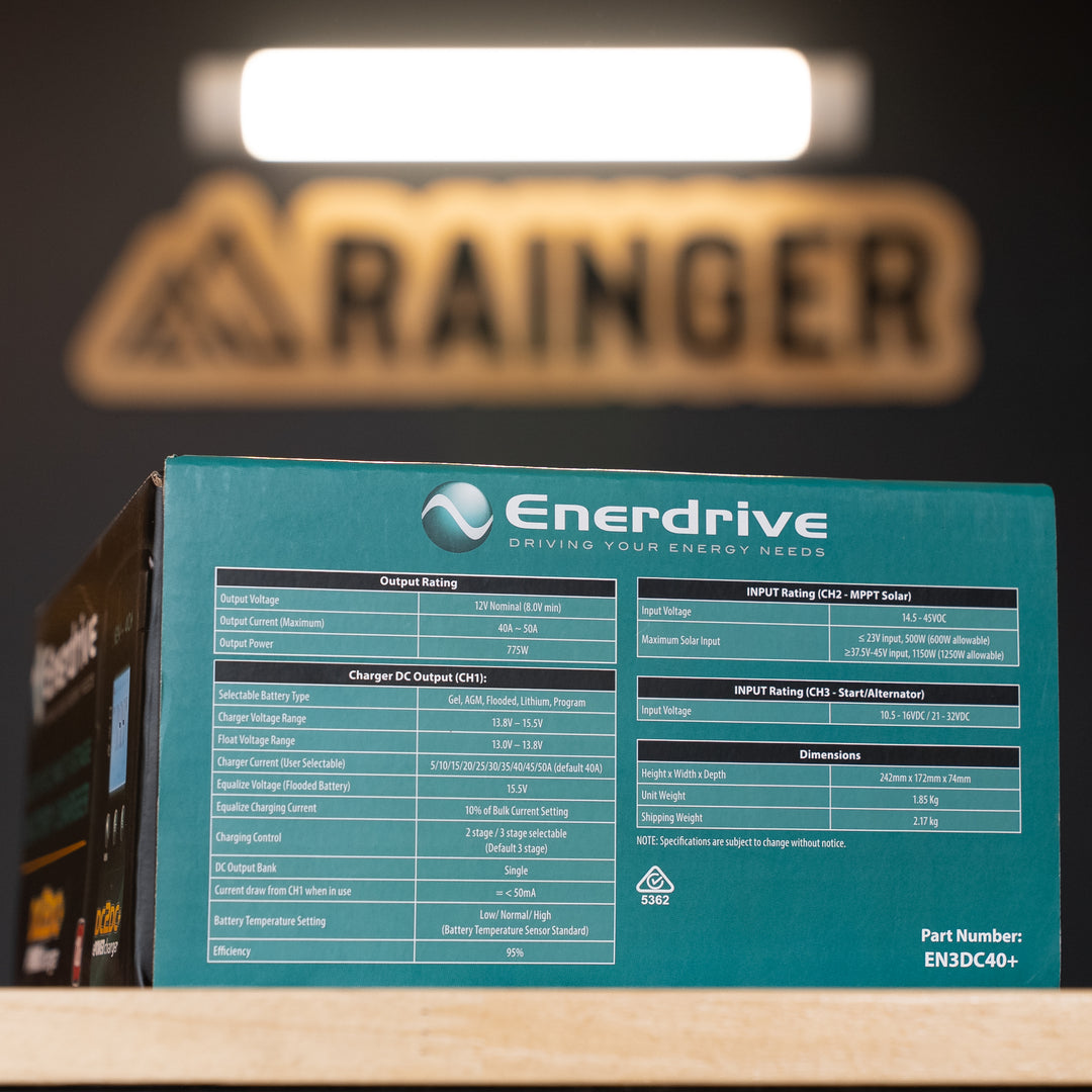 Enerdrive – DC2DC 40+A 12V Battery Charger w/ MPPT Solar – EN3DC40+ detail view