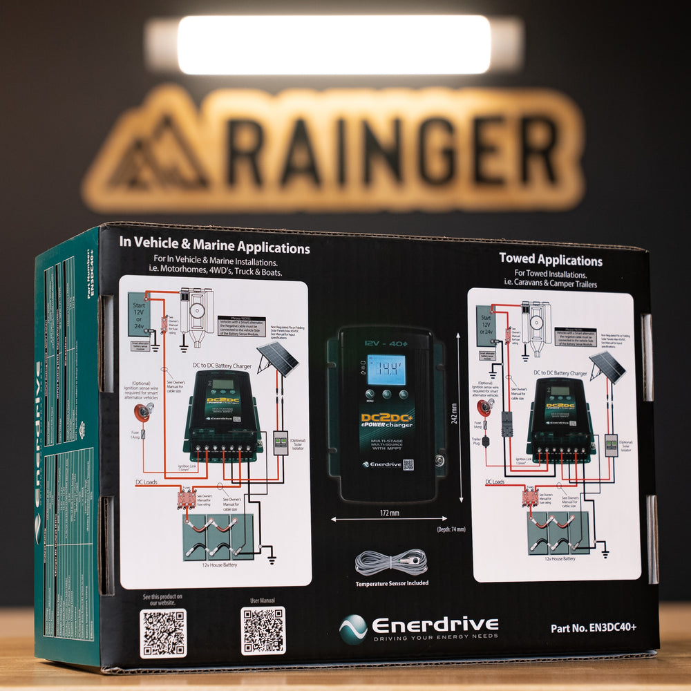 Enerdrive – DC2DC 40+A 12V Battery Charger w/ MPPT Solar – EN3DC40+ alternative view