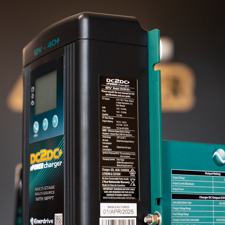 Enerdrive – DC2DC 40+A 12V Battery Charger w/ MPPT Solar – EN3DC40+ detail view