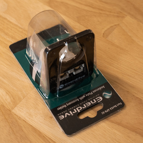 Enerdrive – Panel Mount 50A Anderson Plug Holder + 1 Socket Hole – EA-APH-02