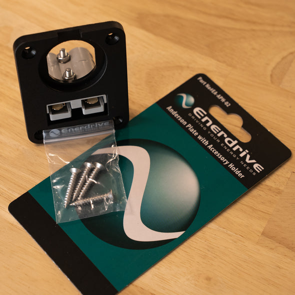 Enerdrive – Panel Mount 50A Anderson Plug Holder + 1 Socket Hole – EA-APH-02