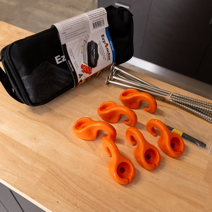 Maxtrax Ezy Anchor – Coastal Pack – Heavy Duty Screw Peg Kit (with Carry Bag) – EACP detail view