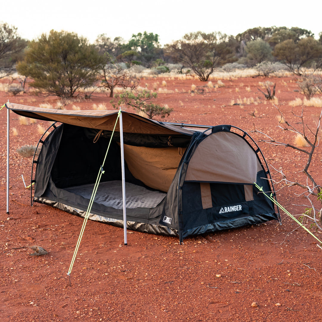 Rainger Touring Single Swag – RT1 Woodland detail view