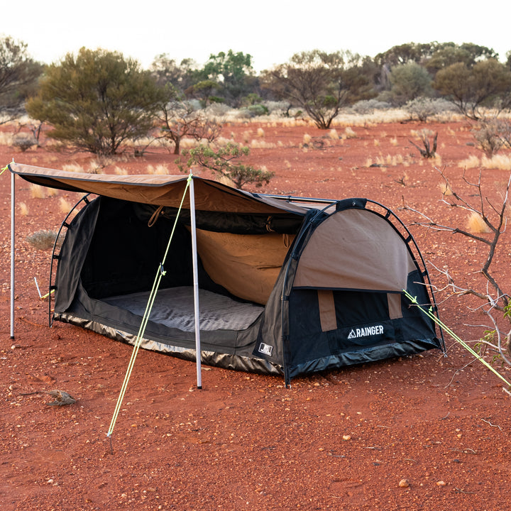 Rainger Touring Single Swag – RT1 Woodland detail view