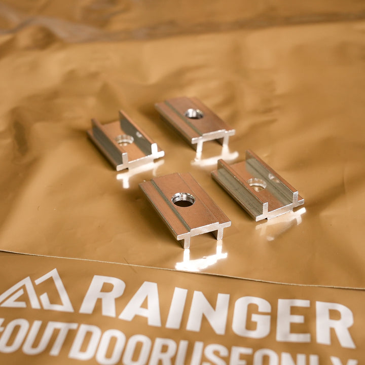 Rainger Aluminium RTT Channel Sliding Plates side profile view