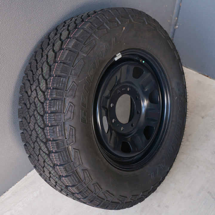 Ford Ranger Super Duty full size spare wheel and General Grabber tyre