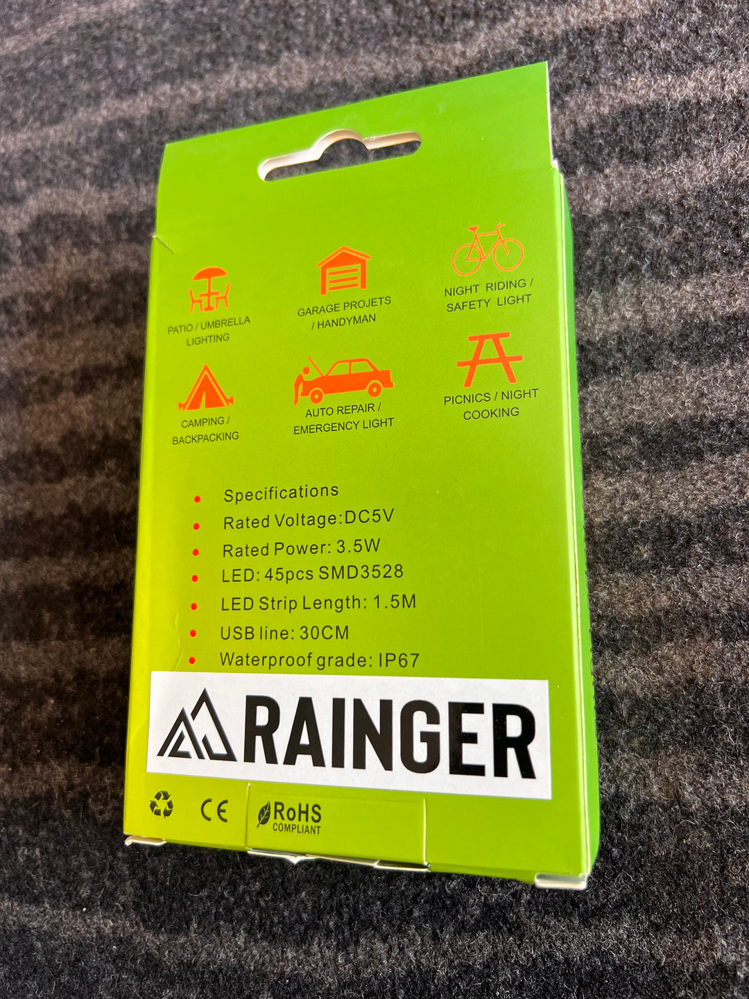 Rainger Swag Light Kit / Strip – USB 5V LED light fixture