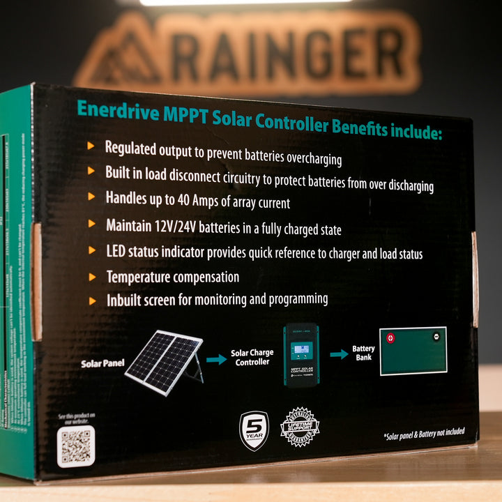 Enerdrive - MPPT Solar Controller with LCD Display - 40A 12/24V - EN43540