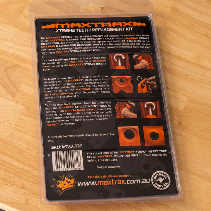 Maxtrax Xtreme Teeth Replacement Kit – MTXXTRK fit and detail