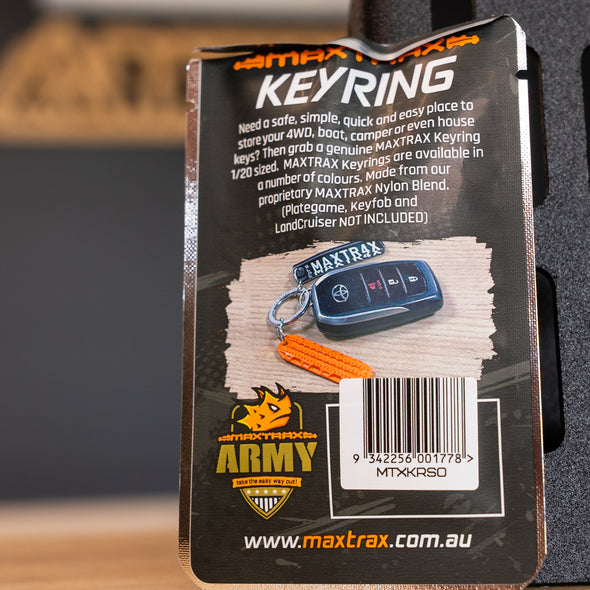 Maxtrax – Souvenir Keyring (Signature Orange) – MTXKRSO