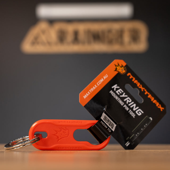 Maxtrax – Universal Pins Keyring (Signature Orange OR Black) – MTXUPKSO – MTXUPKBL detail view