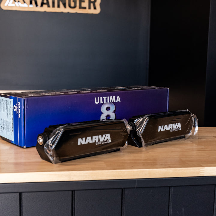Narva – PAIR Ultima 8" LED Light Bar – Flood or Combo (Black Kit) – 71715BK OR 71710BK – Twin Pack detail view