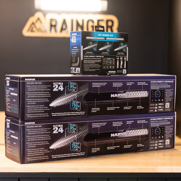 Narva - 48" Ultima Light Bar Combo Kit (2 x 24" Light Bars + Joiner) - KIT 71725BK - 74450