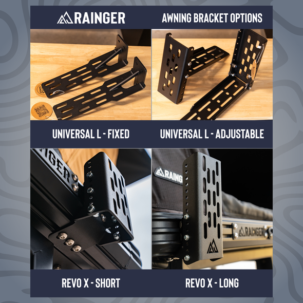 Rainger Duo 180 Degree Awning - 2.0M + FREE Kitchen Caddy