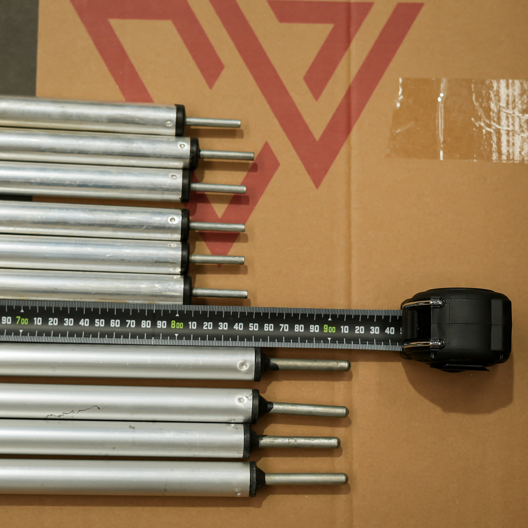 Rainger Swag Awning Poles Universal – Alloy Pair installation setup