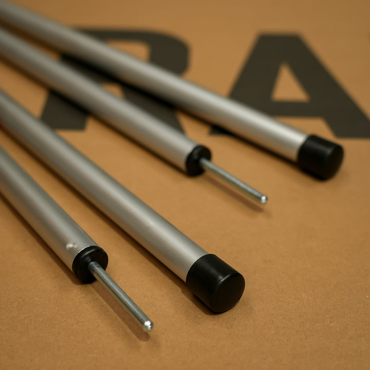 Rainger Swag Awning Poles – Extended Length – 2 PCE Folding Alloy Pair – 1000mm detail view