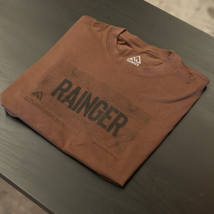 Rainger Topo Box Tee | Heavyweight 240GSM Cotton detail view