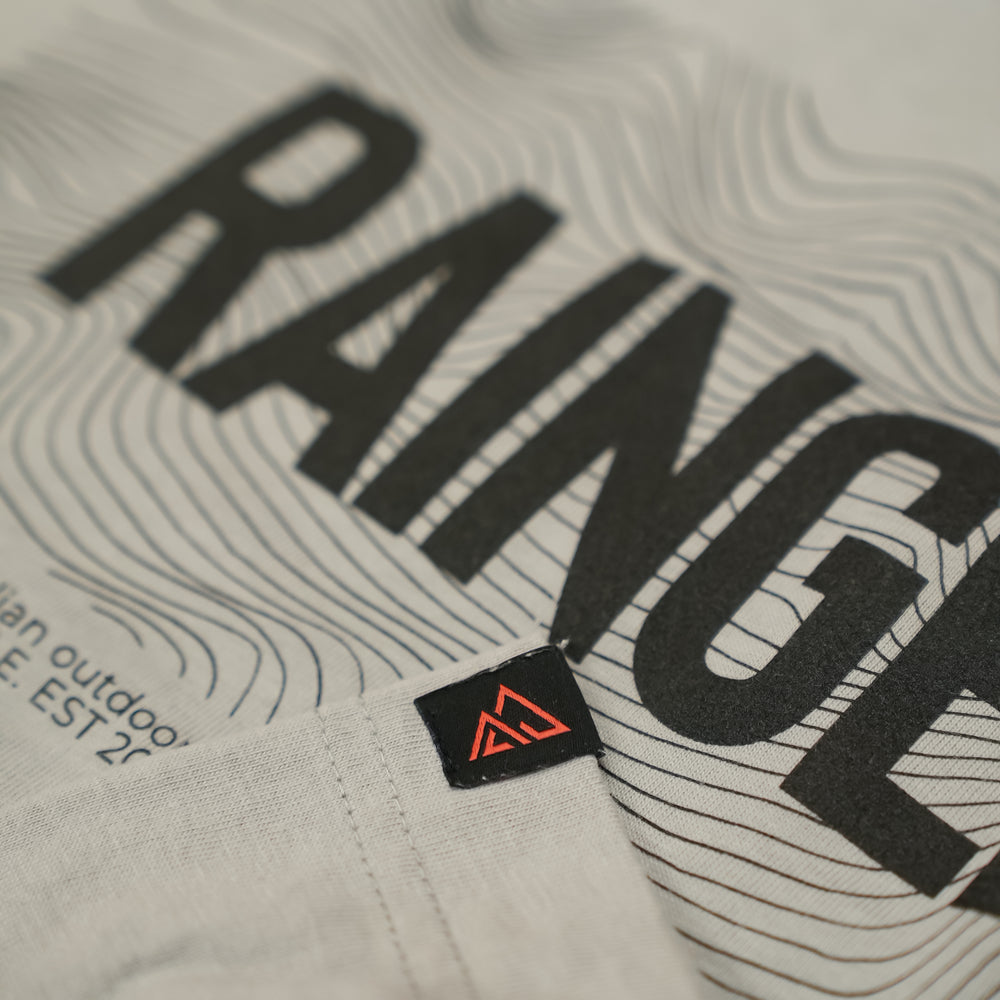 Rainger Topo Box Tee | Heavyweight 240GSM Cotton fit and detail