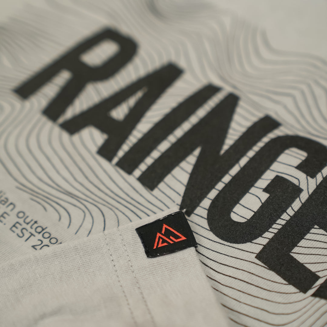 Rainger Topo Box Tee | Heavyweight 240GSM Cotton fit and detail