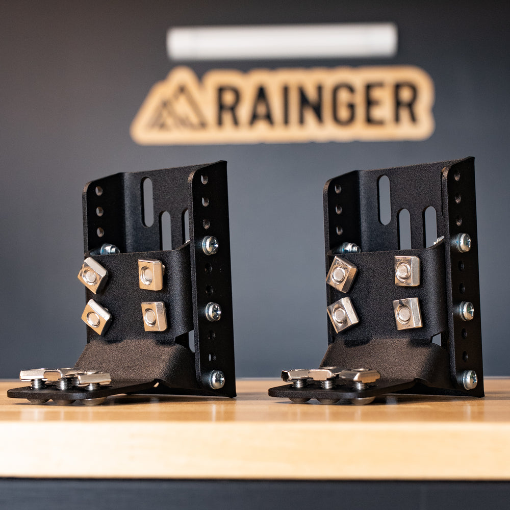 Rainger Awning Brackets to Revo X RTT – 4 Way Height Adjustable (Pair) side profile view