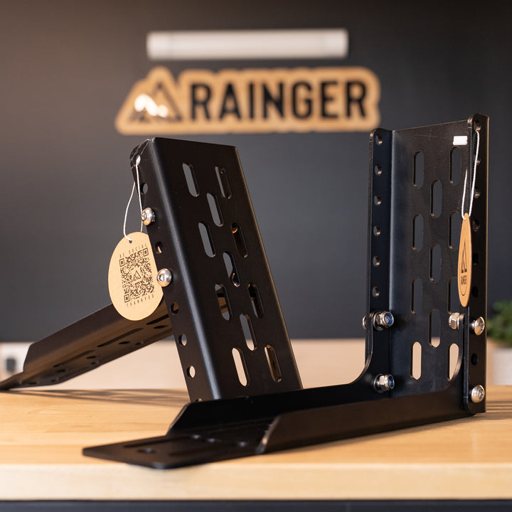 Rainger Awning L Brackets – 7 Way Adjustable – Universal Style (Pair) – 270 degree awning system